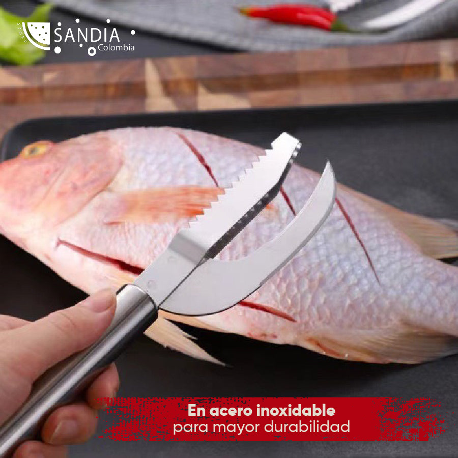 CLEAN FISH™ - Cuchillo para Pescado 3 en 1